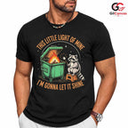 Cute Colorful Raccoon T-Shirt Unisex Festive Party Environment Lover Graphic Tee