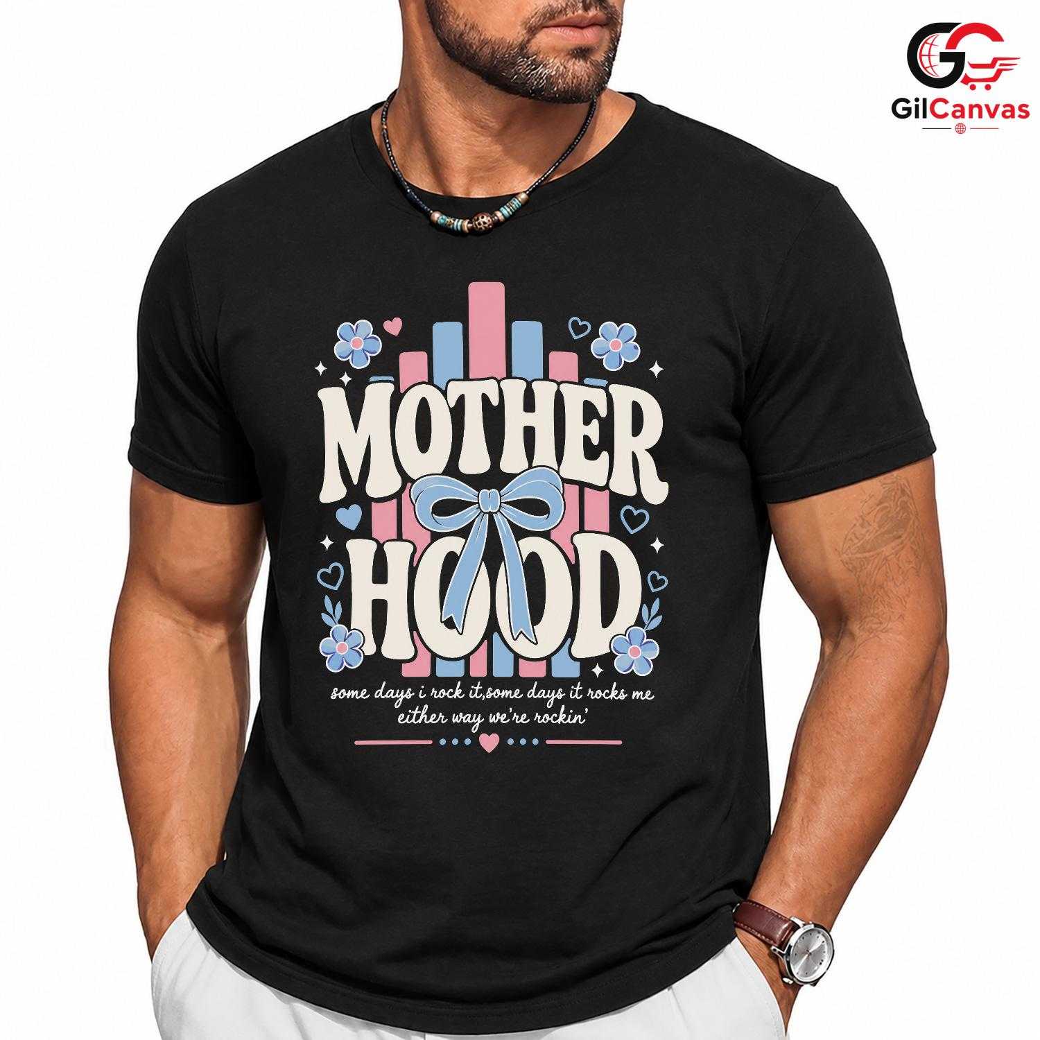 Cute Floral Motherhood T-Shirt Mothers Day Comfortable Unisex Graphic Tee