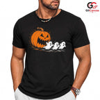 Cute Ghost Pumpkin T-Shirt Halloween Perfect Kids Fun Graphic Tee Boys Girls