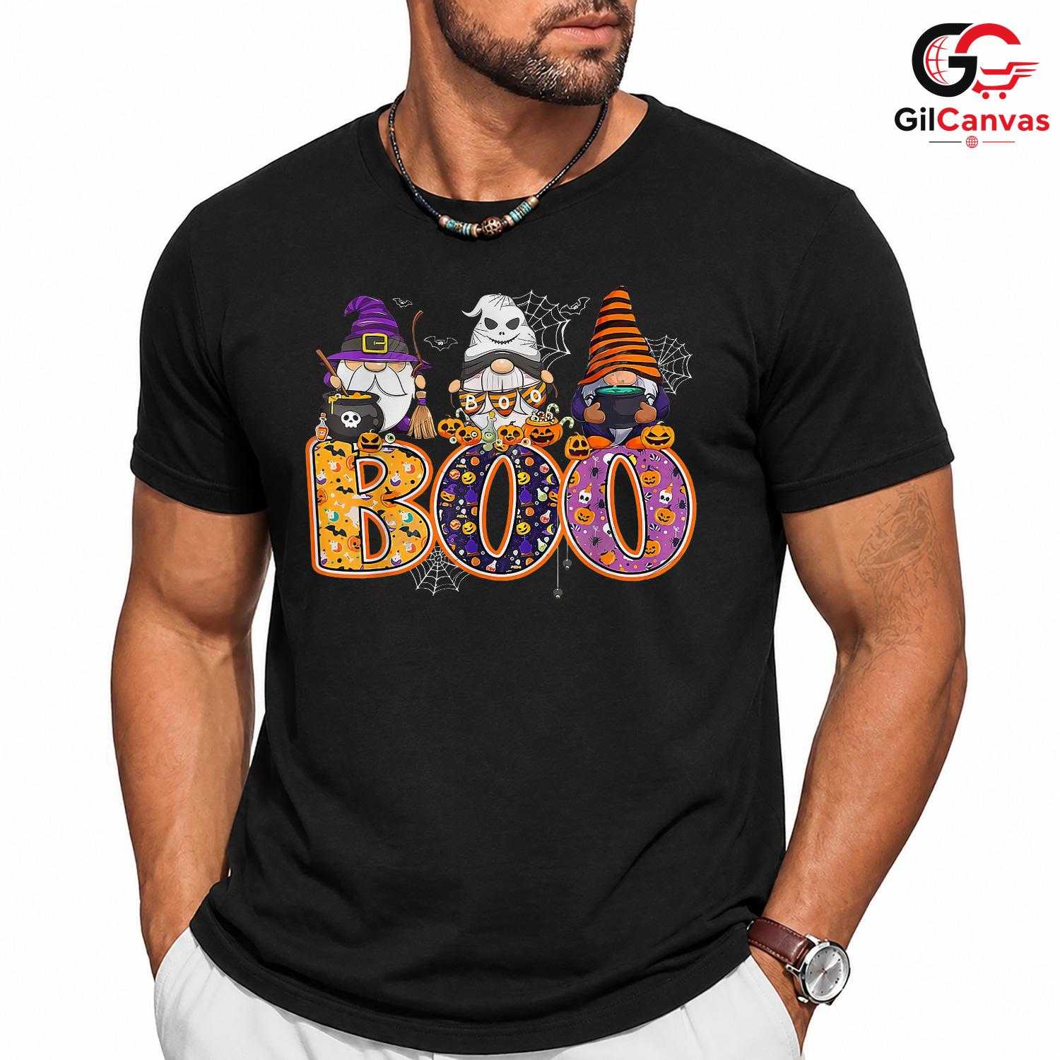 Cute Ghost Witch Boo Tee Shirt Unisex Fun Spooky Halloween Gift Idea For Kids