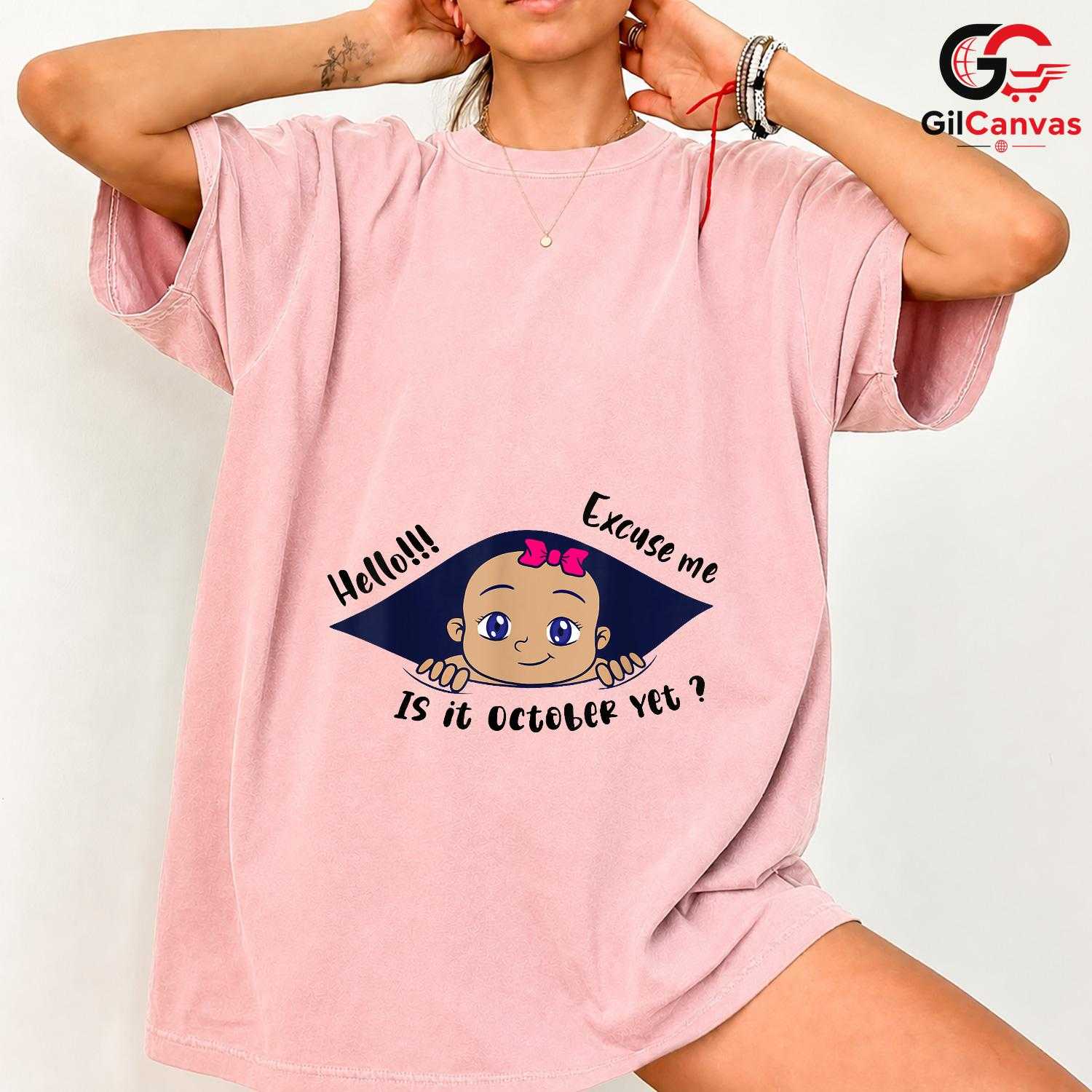 Cute October Character T-Shirt Unisex Adorable Hello Gift Idea For Kids Teens