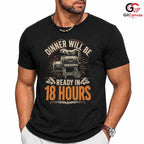 Dinner In 18 Hours BBQ T-Shirt Funny Grill Cooking Gift Unisex Graphic Apparel