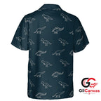 Dinosaur Print Hawaiian Shirt For Summer Fun Unisex Comfortable Beachwear