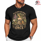 Edible Plants Skull T-Shirt Gothic Nature Halloween Unisex Graphic Apparel