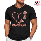 Endometrial Cancer Ribbon Tee Unisex Survivor Support Event Gift For Women