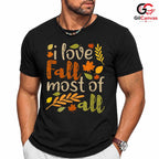 Fall Autumn Lover Seasonal Tee Unisex Perfect Cozy Gift For Kids And Adults