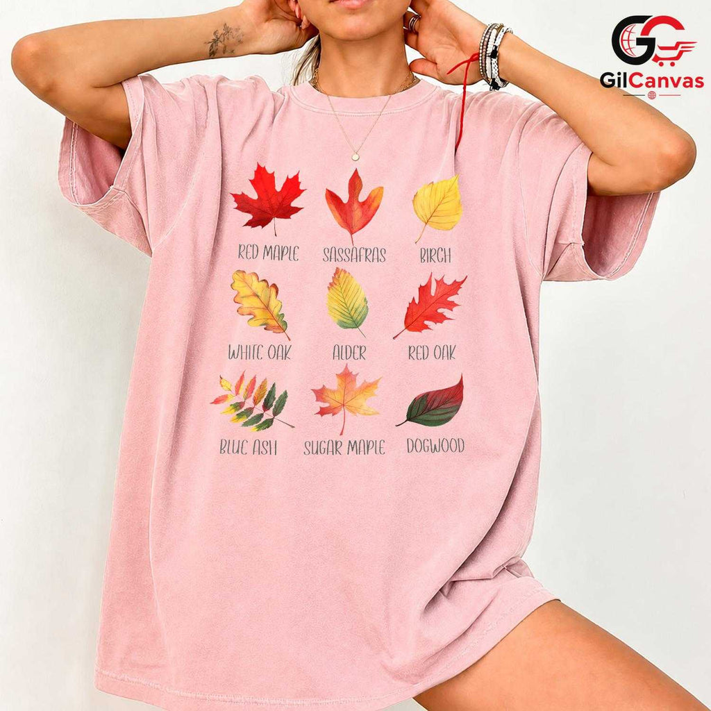 Fall Leaves Nature T-Shirt Unisex Perfect Autumn Season Gift For All Ages