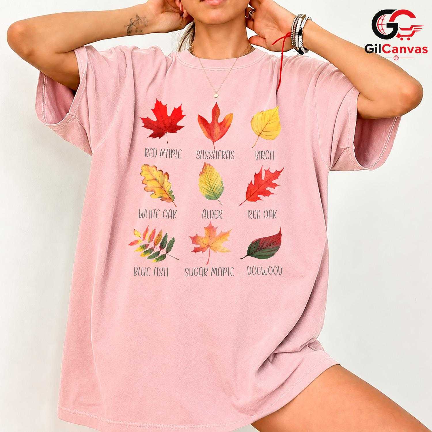 Fall Leaves Nature T-Shirt Unisex Perfect Autumn Season Gift For All Ages