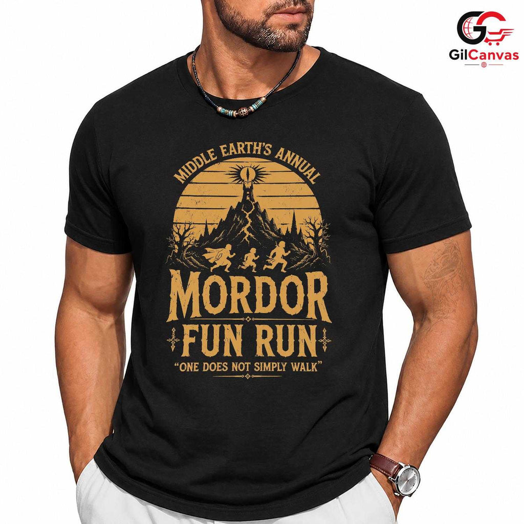 Fantasy Volcano Run T-Shirt Epic Ring Quest Event Unisex Running Graphic Tee