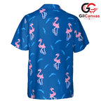 Flamingo Tropical Shirt Men, Fun Summer Gatherings & Beach Vacation Vibes