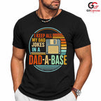 Floppy Disk Dad Joke T-Shirt Retro Gamer Fathers Day Unisex Humorous Gift Tee