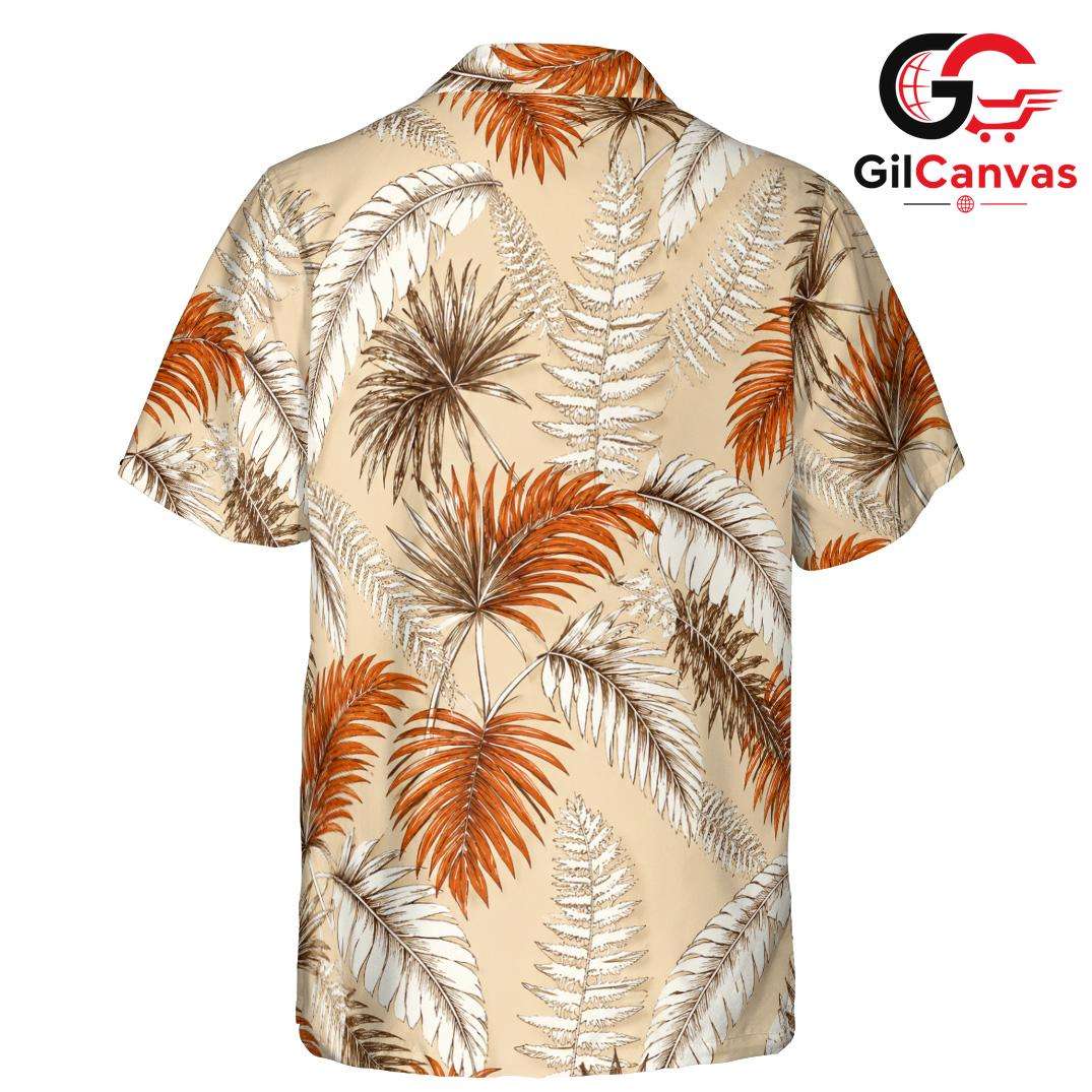 Flora Print Beach Hawaiian Tee, Men Fun Casual Wear for Summer Beach Party