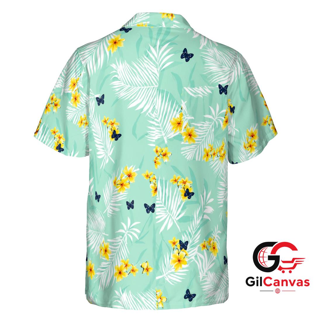 Floral Design Hawaiian Shirt For Unisex Summer Vacation Tropical Style Wear