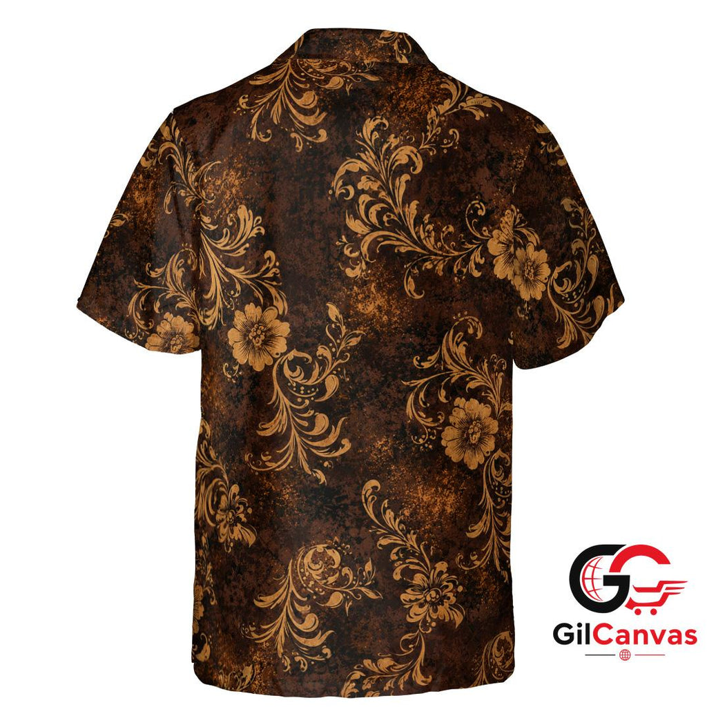 Floral Pattern Hawaiian Shirt For Unisex Tropical Getaways Lightweight Wear