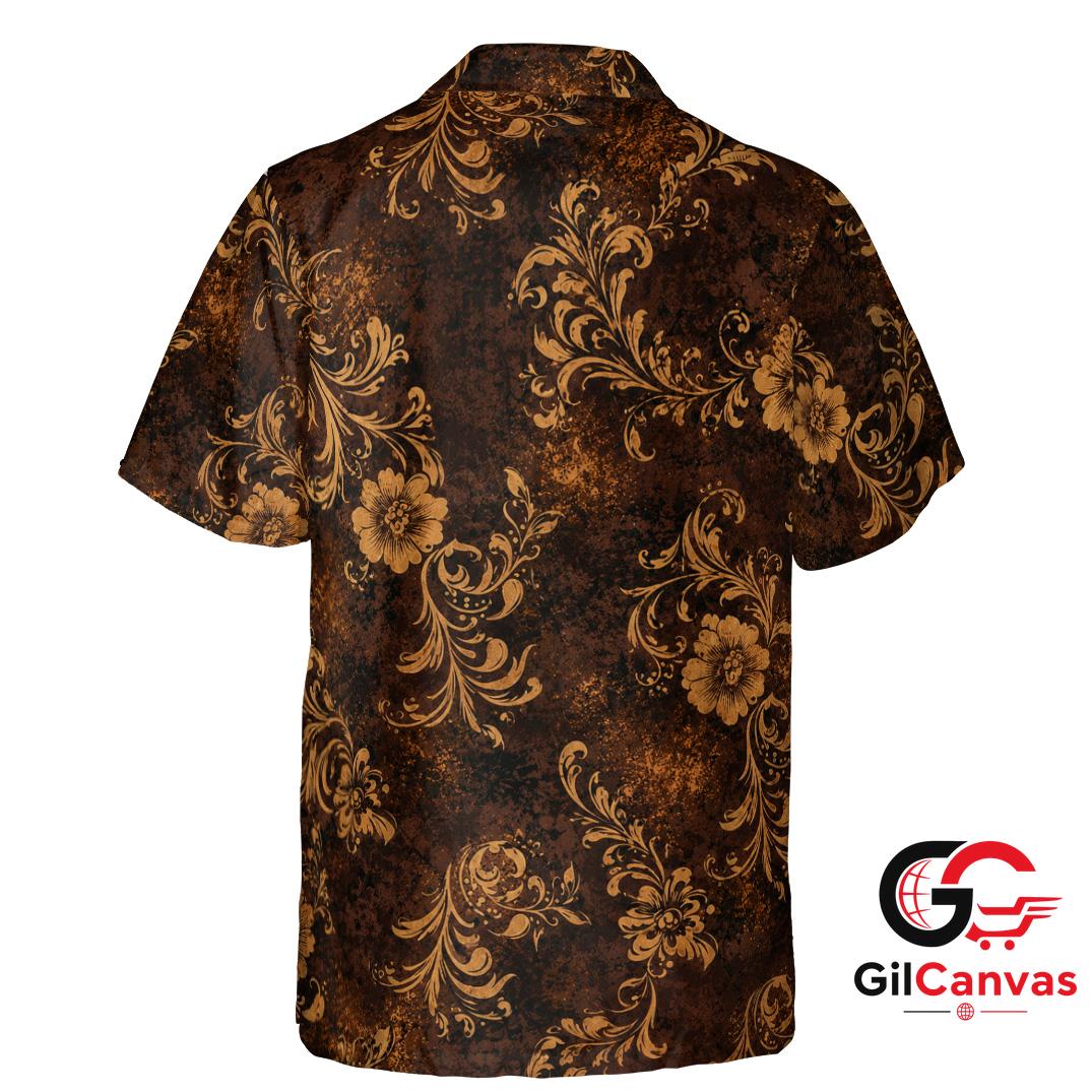 Floral Pattern Hawaiian Shirt For Unisex Tropical Getaways Lightweight Wear