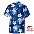 Floral Pattern Hawaiian Shirt Summer Vacation Men Casual Beach Wear Outfit