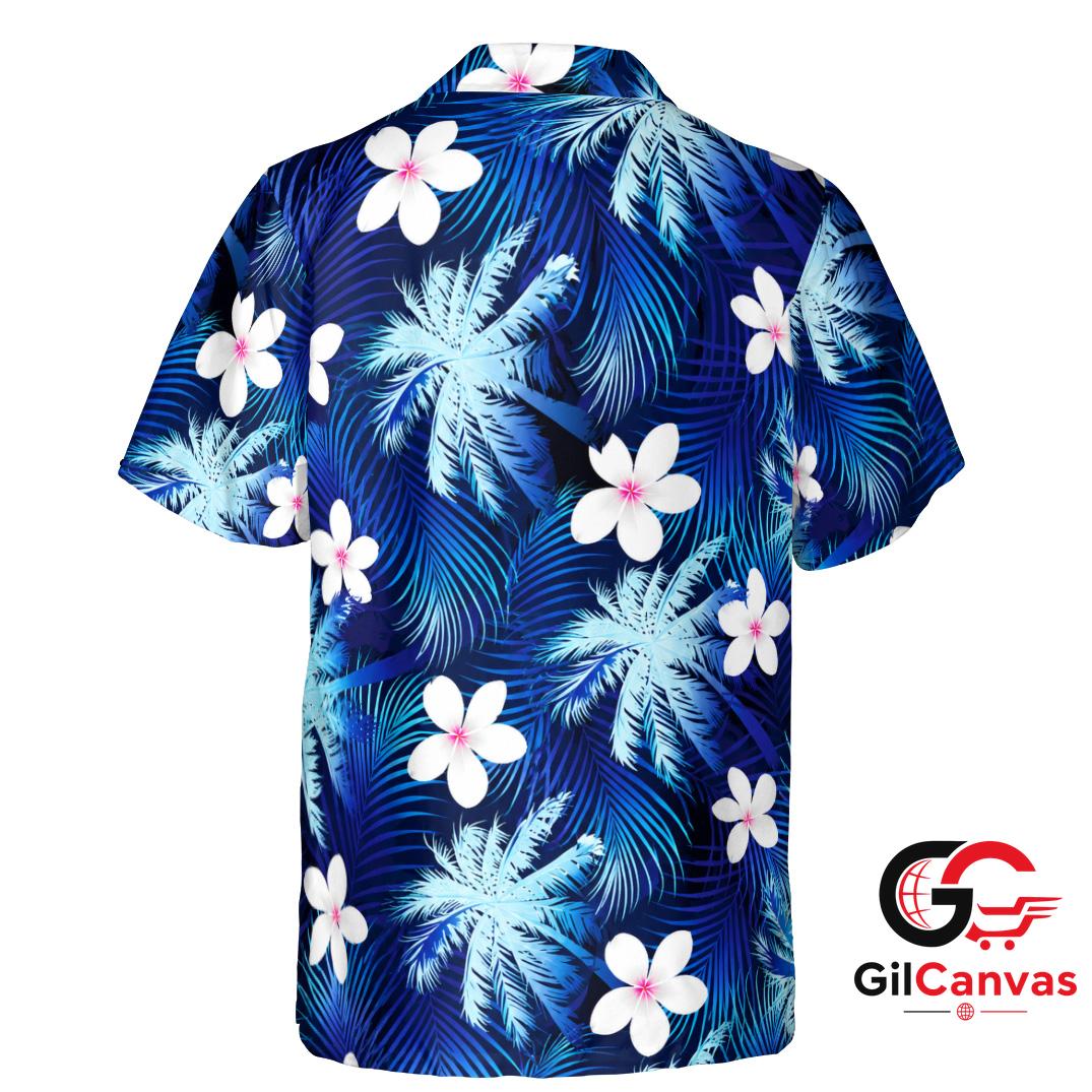 Floral Pattern Hawaiian Shirt Summer Vacation Men Casual Beach Wear Outfit