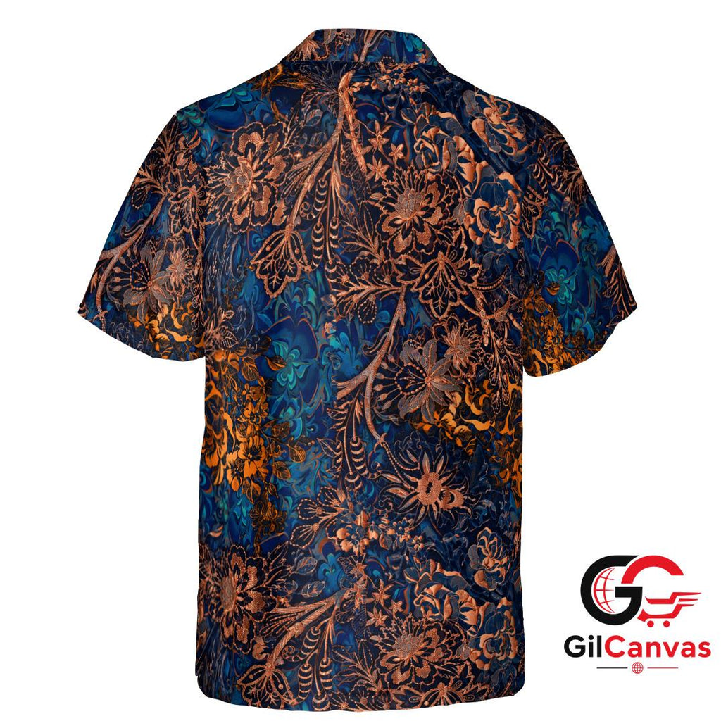 Floral Print Hawaiian Shirt For Unisex Summer Parties Vibrant Colors Casual Wear