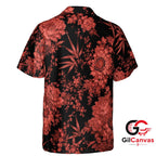 Floral Print Men Hawaiian Shirt Summer Party Casual Style Comfortable Fits
