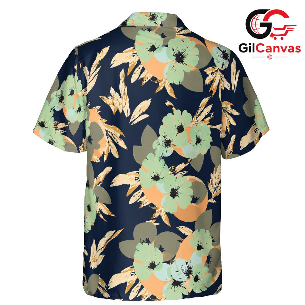 Floral Print Summer Shirt Men, Stylish Casual Top for Beachwear Vacation