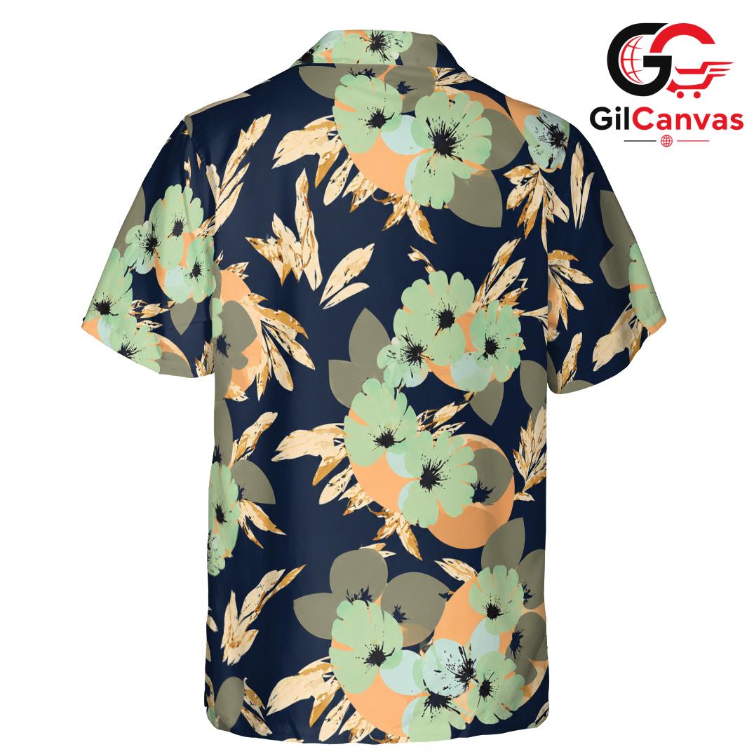 Floral Print Summer Shirt Men, Stylish Casual Top for Beachwear Vacation