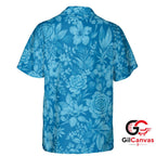 Floral Print Tee Hawaiian Shirt Beach Vacation Outing Men Tropical Styles
