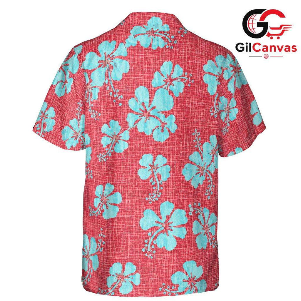 Floral Tropical Hawaiian Shirt, Unisex Beach Outfit for Summer Vacations