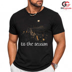 Football Fan Holiday Tee Shirt Unisex Tis The Season Sports Gift For Everyone