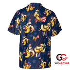 Fun Banana Tee Hawaiian Shirt For Independence Day Unisex July 4th Apparel