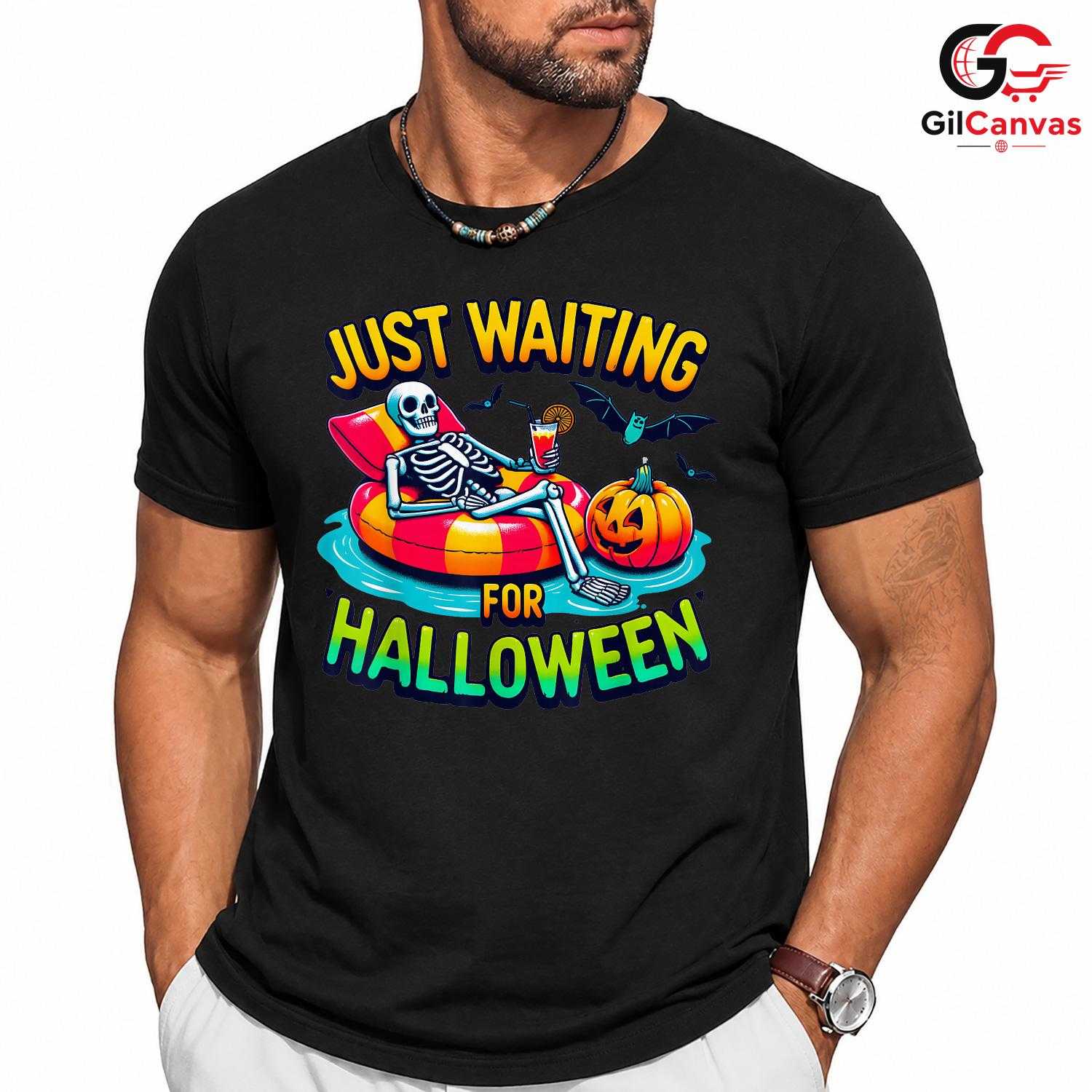 Fun Skeleton Pumpkin Tee Shirt Unisex Cute Halloween Party Gift Idea For Kids