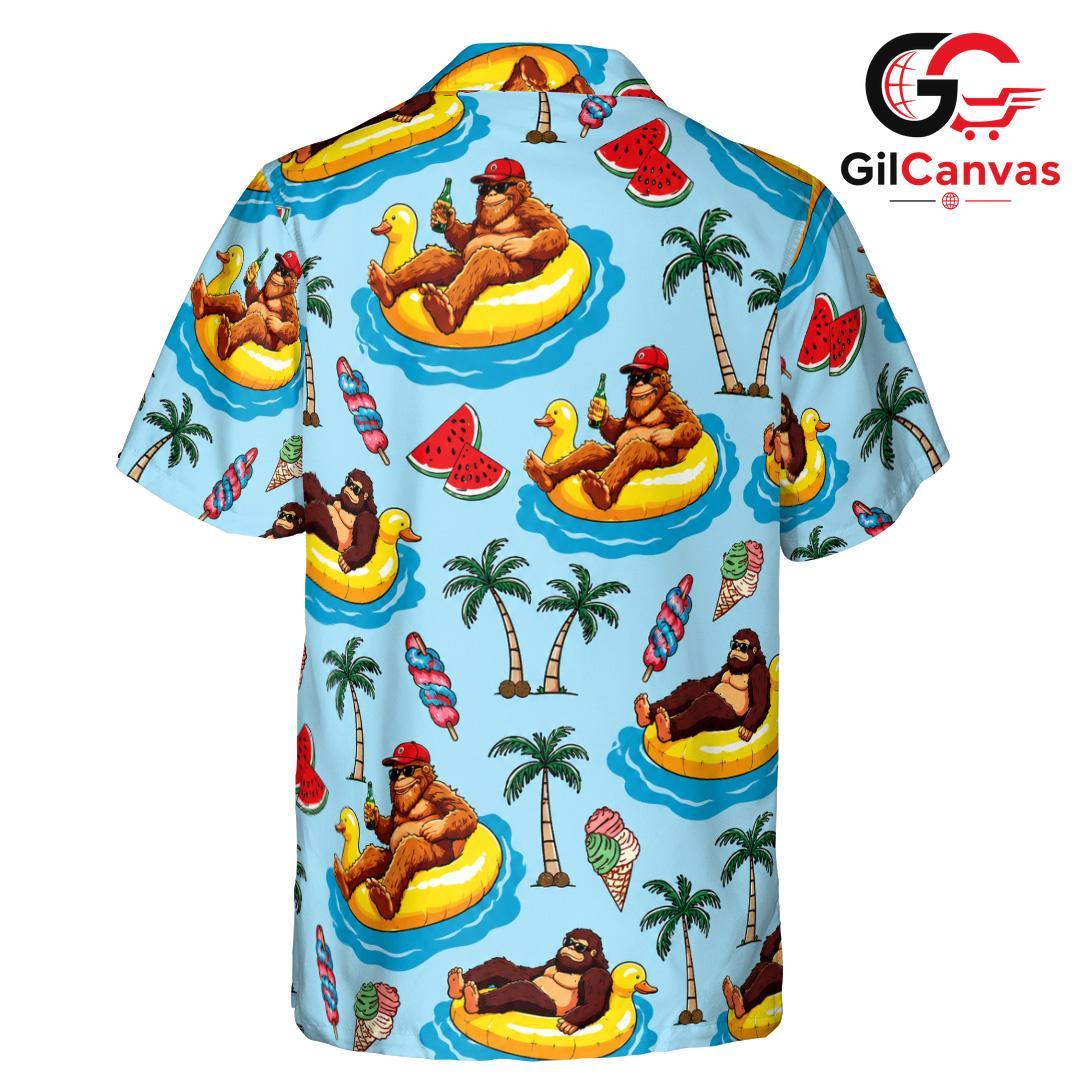 Fun Sloth Relaxed Fit Shirt, Unisex Beachwear for Summer Vacation Trips