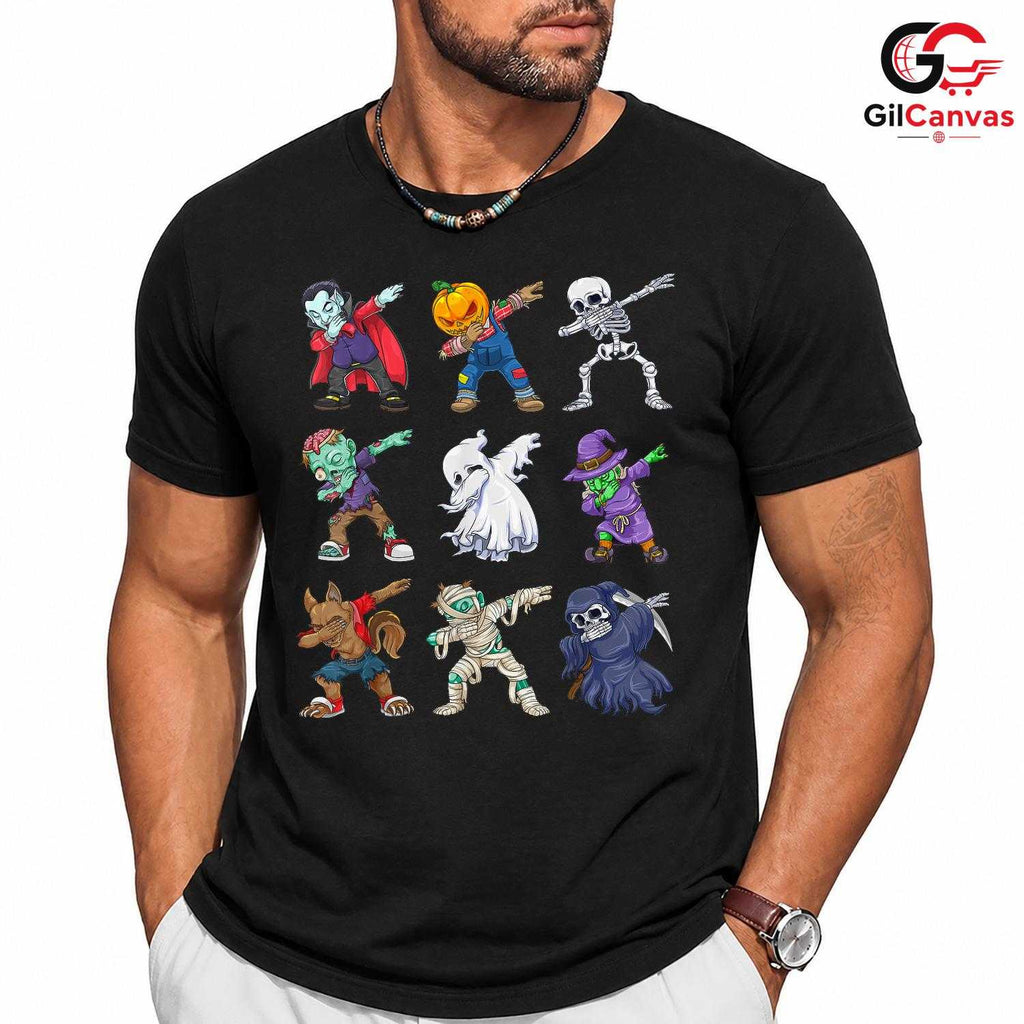 Fun Spooky Monster Fall T-Shirt Unisex Cute Halloween Party Gift Kids Adults