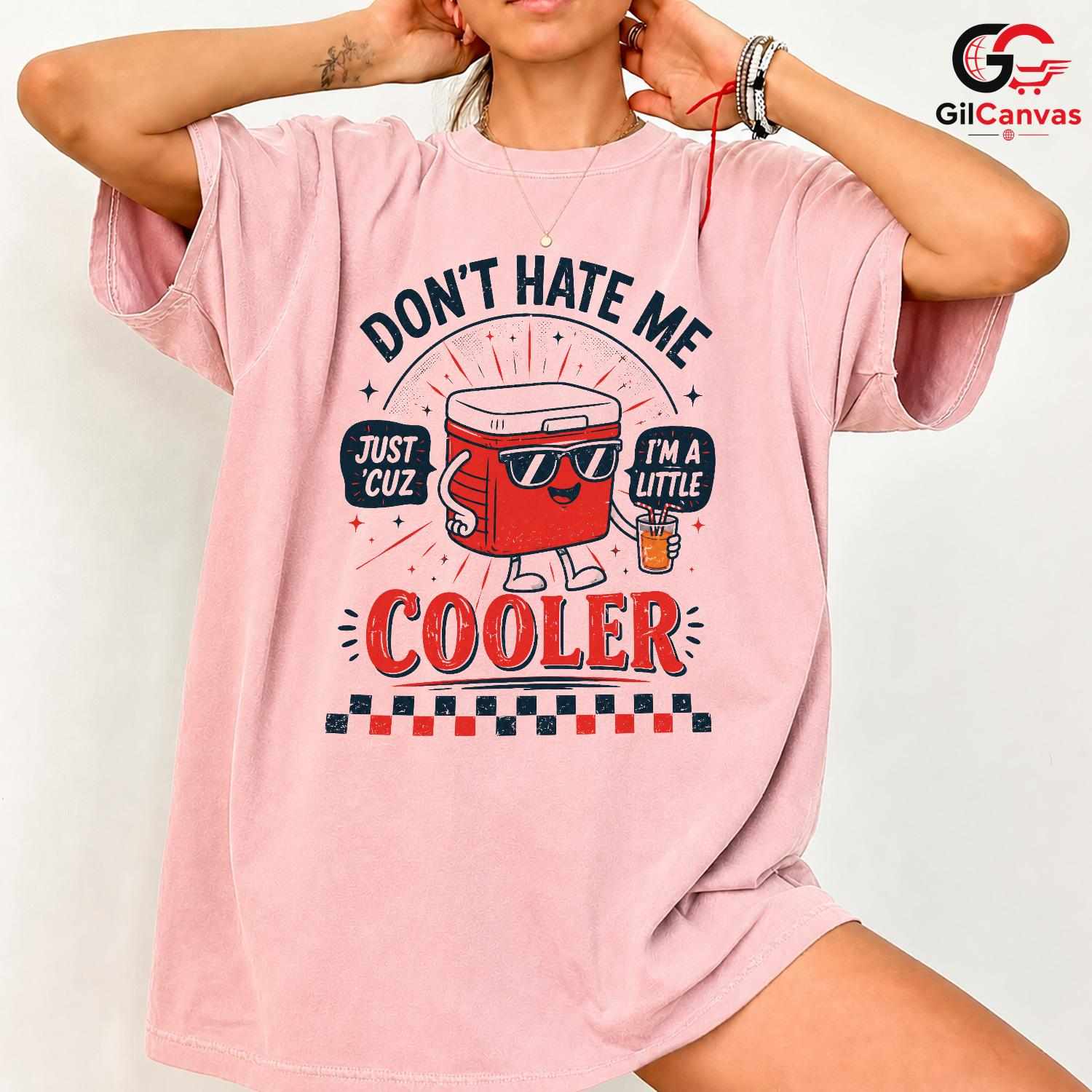 Funny Cooler Character T-Shirt Summer Event Humor Graphic Unisex Tee Gift