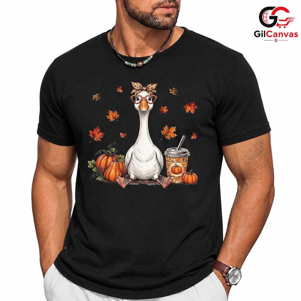Funny Fall Goose Animal Shirt Unisex Thanksgiving Holiday Gift For All Lovers