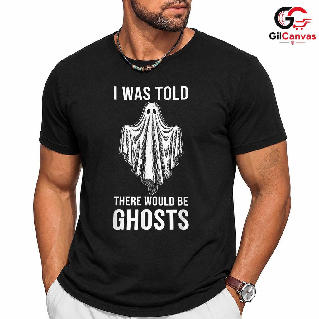 Funny Ghost Halloween Party Tee Shirt Unisex Spooky Event Gift Adults Teens