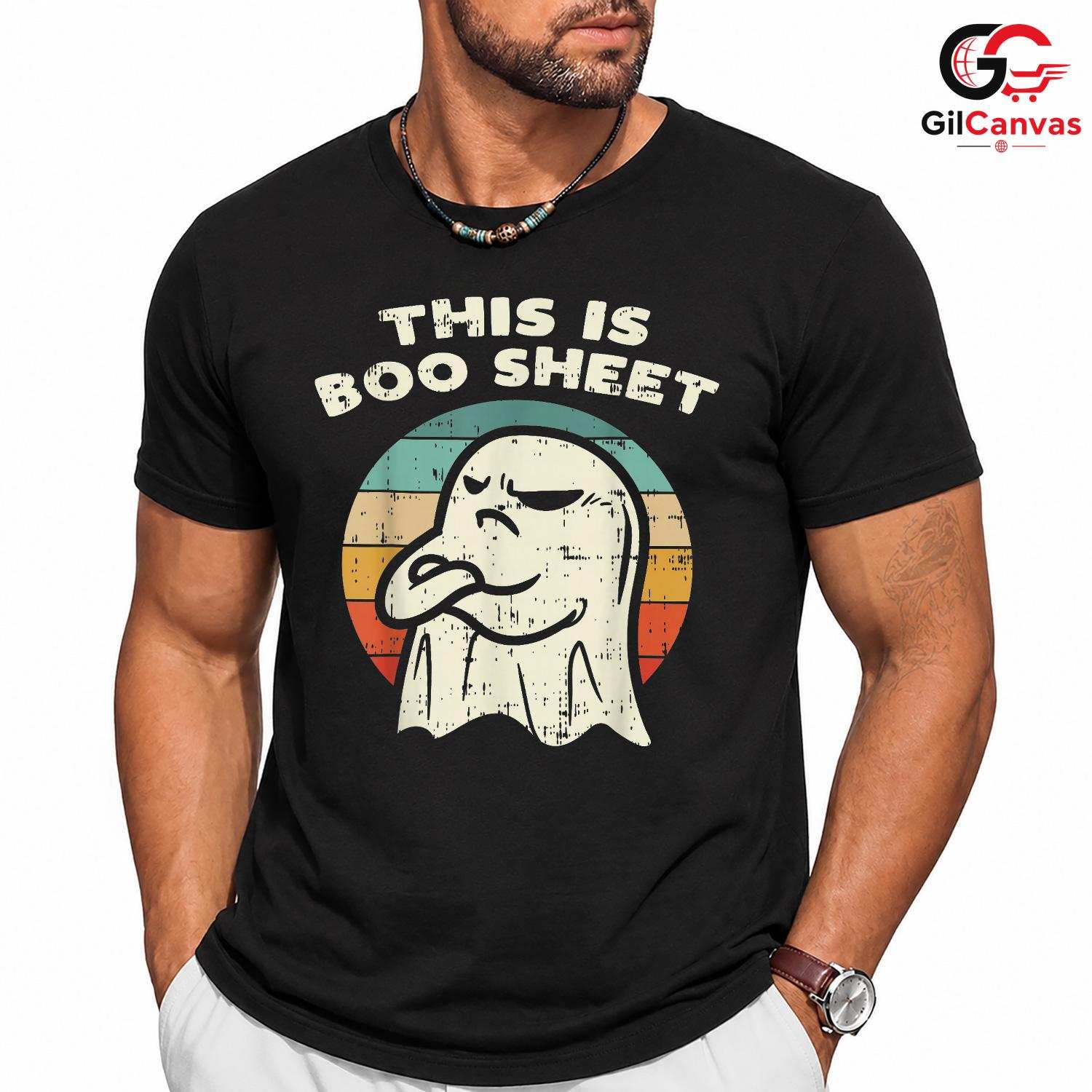 Funny Ghost Halloween Tee Shirt Unisex Perfect Spooky Season Gift For Adults