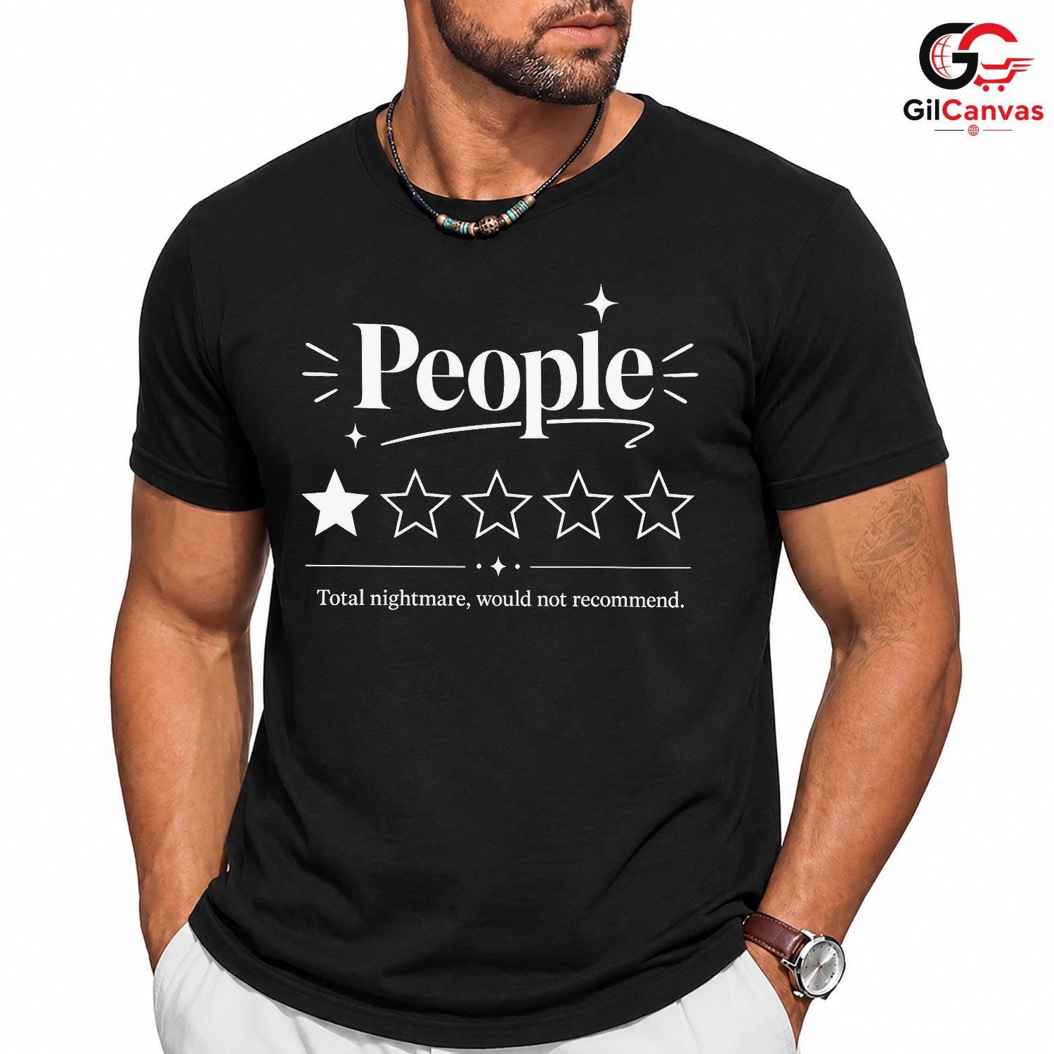 Funny People Review T-Shirt Unisex Halloween Festivities Friends Gag Gift Tee