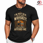Funny Whiskey Quote Tee Gift Bottle Glass Drinking Humor Unisex Birthday Apparel