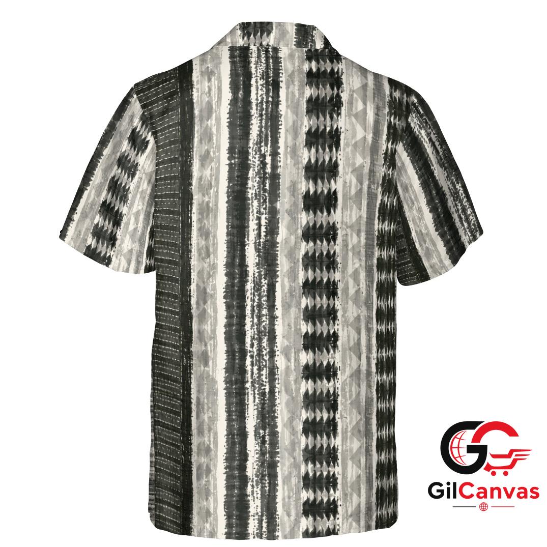 Geometric Print Hawaiian Shirt For Unisex Summer Vacation Tropical Apparel
