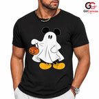 Ghost Cartoon Mouse Tee Shirt Unisex Fun Halloween Costume Gift Idea For Kids