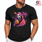 Ghost Character Halloween T-Shirt Unisex Spooky Party Celebration Gift Adults