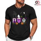 Halloween Gnome Spooky Tee Shirt Unisex Fun Fall Celebration Gift For Kids