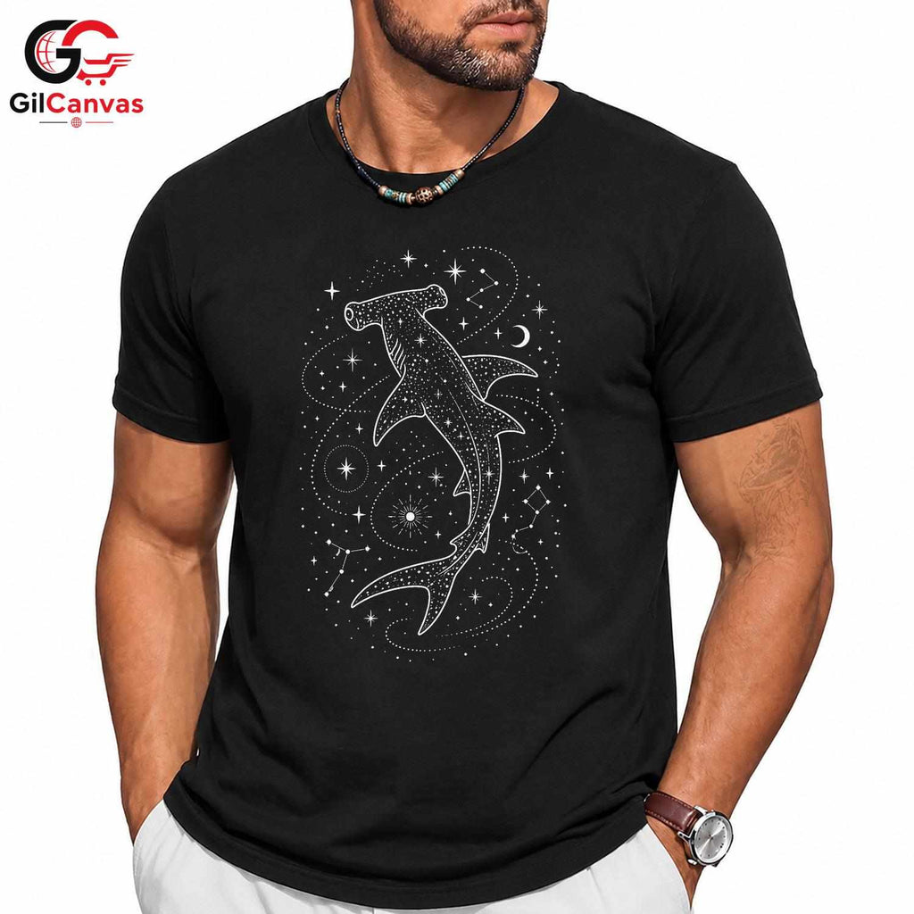 Hammerhead Shark T-Shirt Nature Lover Summer Event Unique Design Unisex Tee