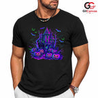 Haunted House Pumpkin T-Shirt Unisex Spooky Halloween Gift For Kids And Adults