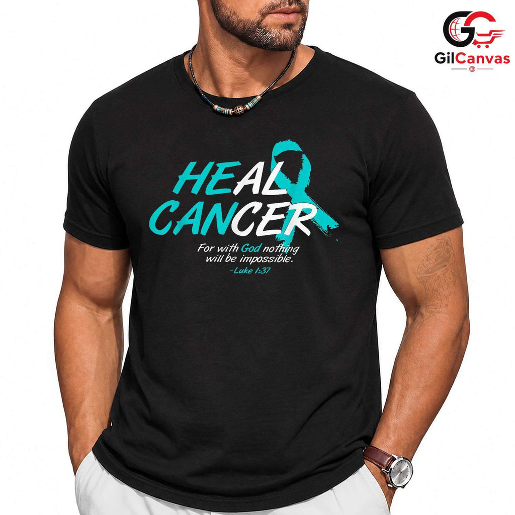 Heal Cancer Awareness Fall Tee Unisex Supporter Hope Healing Gift For All