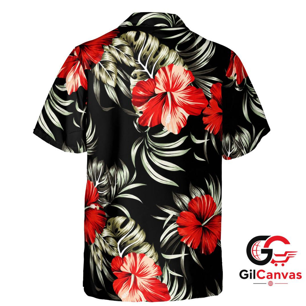 Hibiscus Flower Hawaiian Shirt Perfect For Beach Parties Unisex Summer Vibe