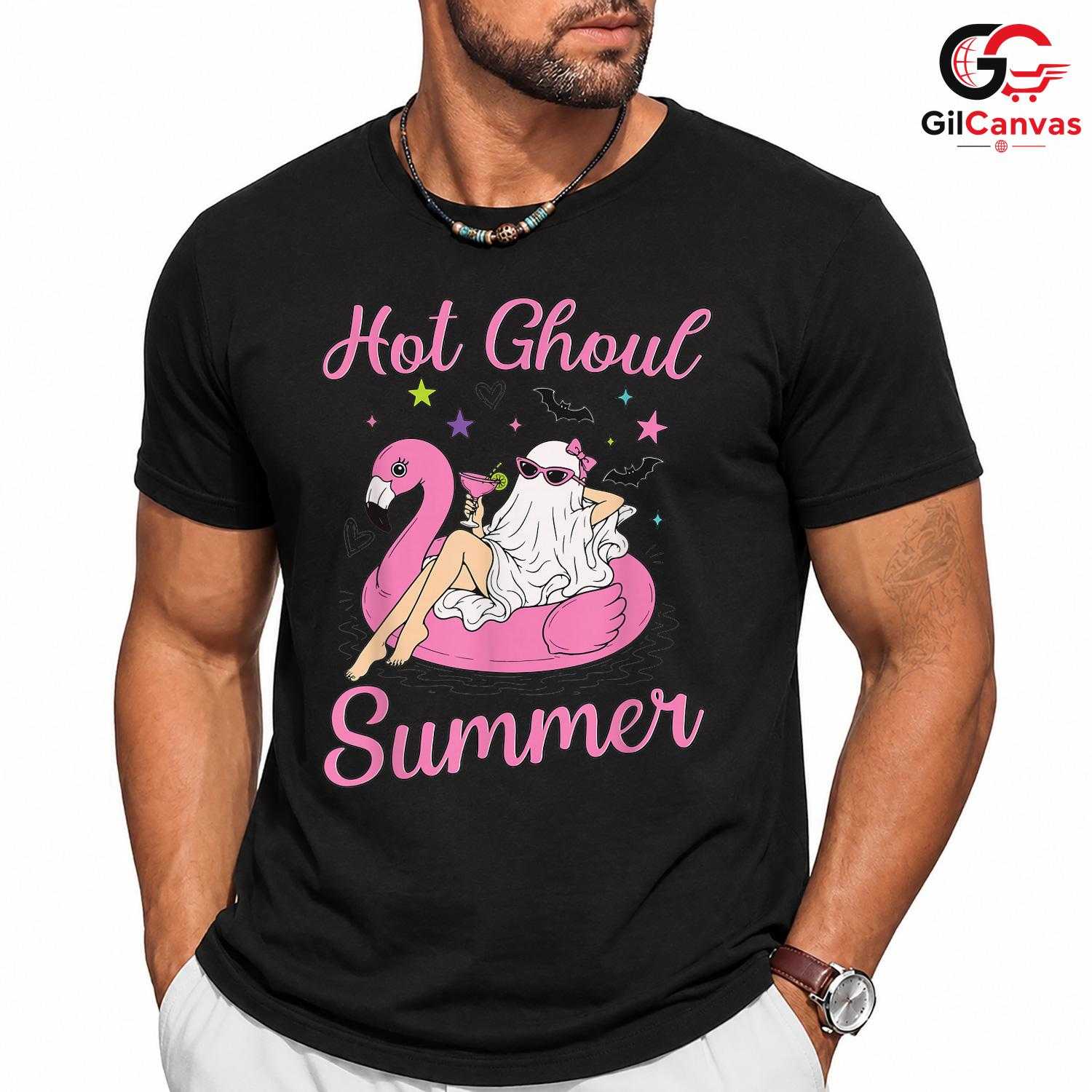 Hot Ghoul Summer Party T-Shirt Unisex Spooky Halloween Lover Gift Teens Adults