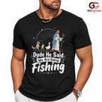 Jesus Fishing Adventure T-Shirt Outdoor Christian Gift Unisex Graphic Apparel