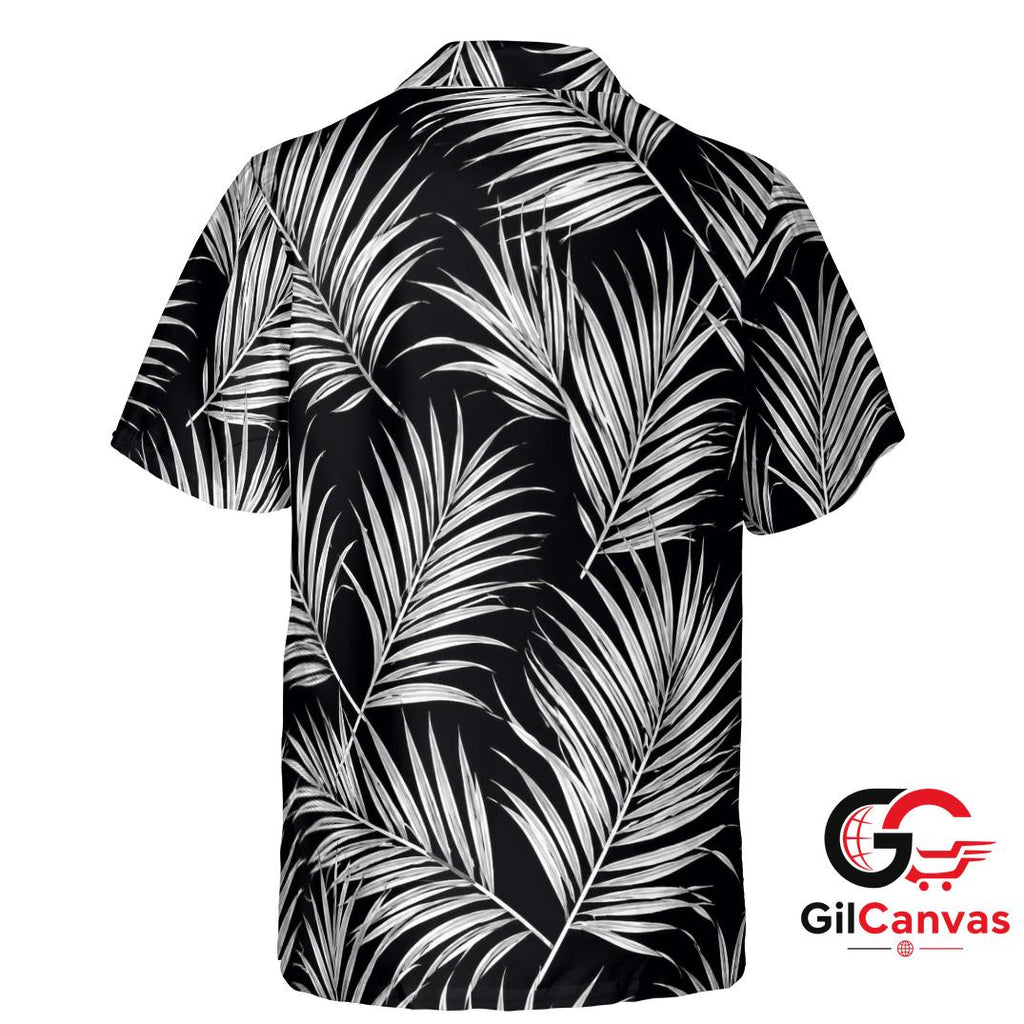 Leaf Print Tee Hawaiian Shirt For Summer Events Ideal Men Beach Vacation Fit