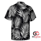 Leaf Print Tee Hawaiian Shirt For Summer Events Ideal Men Beach Vacation Fit